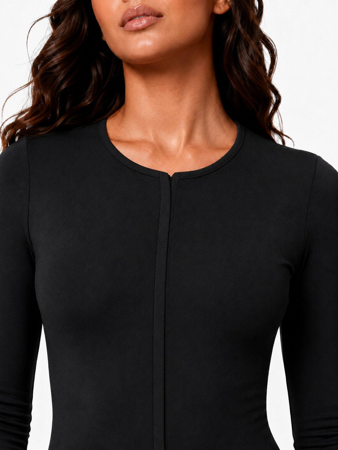 ZIPPER LONG SLEEVE JUMPSUIT