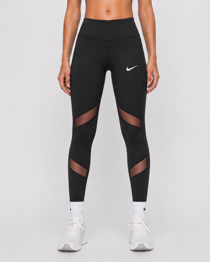Legging High Stretch Fabric - Dantel Above Knee